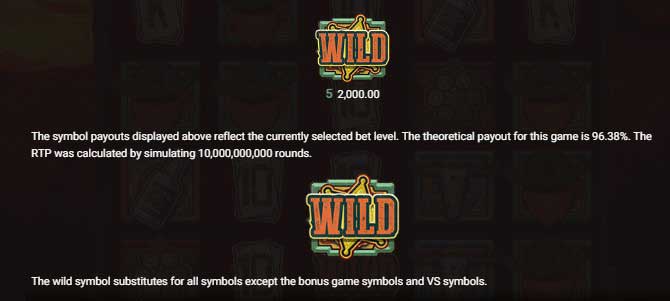 Wanted Dead or a Wild slot game rules symbol payouts